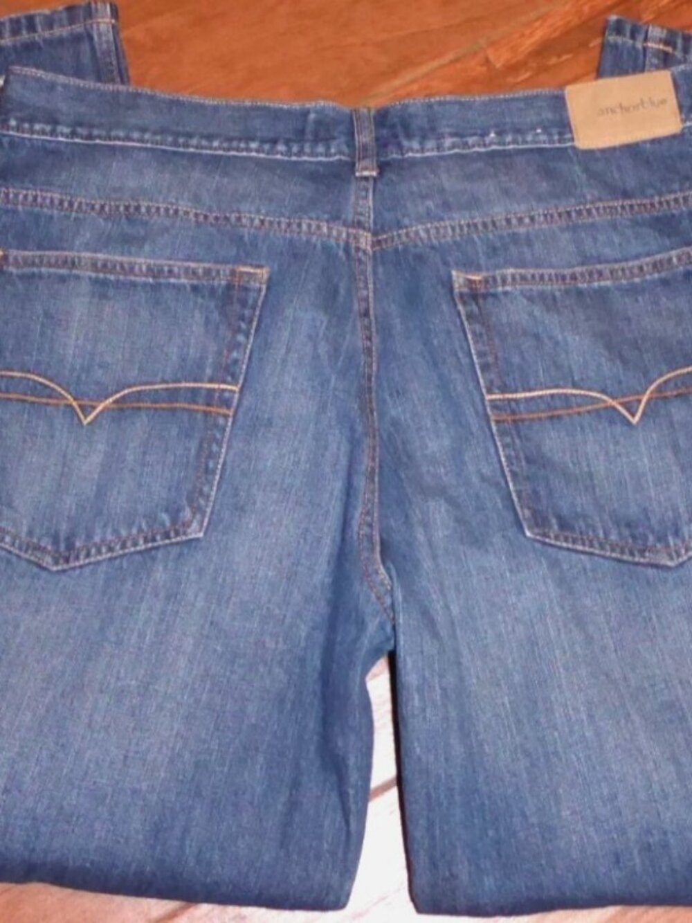 Vintage Anchor Blue Straight Jeans Men's 36 x 30